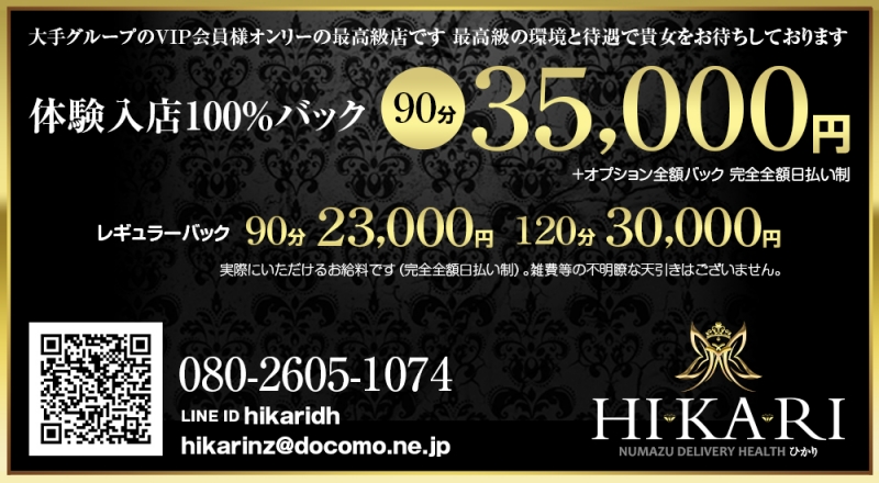 体験入店100%バック